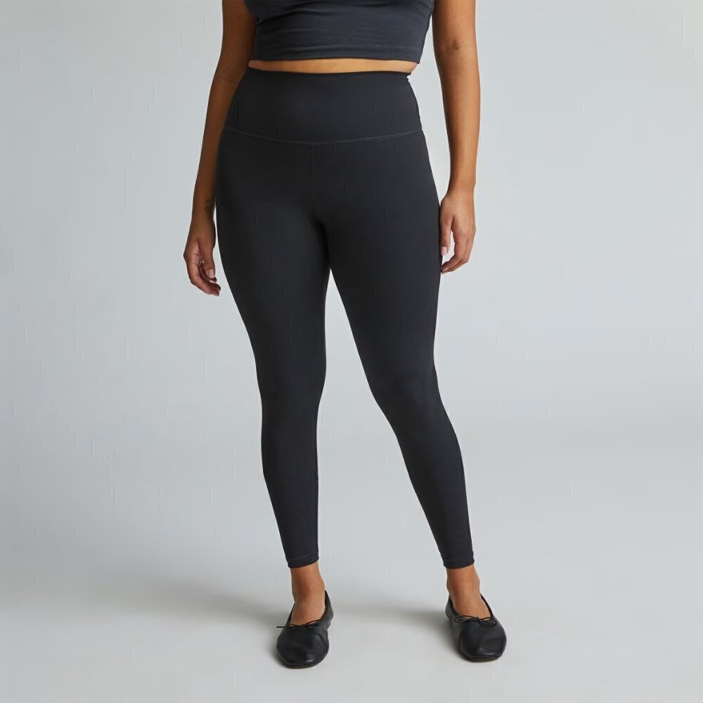 EUC EVERLANE Perform 24/7 Regular Length Black Nylon Blend Leggings Size XXL